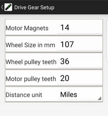 Drive Gear Setup 107 mm Street Wheels