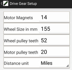 Drive Gear Setup 155mm All Terrain Wheels