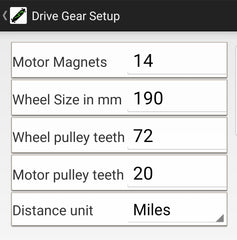 Drive Gear Setup 200mm All Terrain Wheels