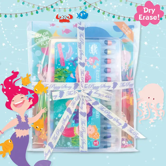 Glitter Ballerina Dry Erase Coloring Gift Set