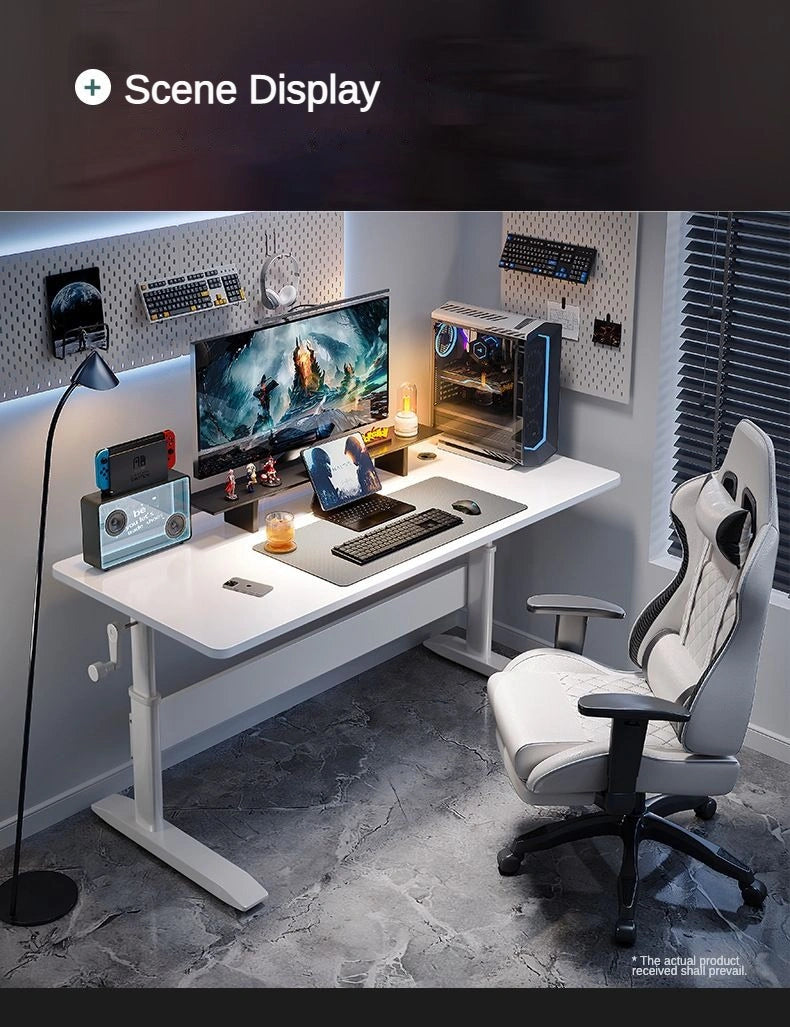 Adjustable Standing Gaming Desk Working Computer Table with Drawers_6