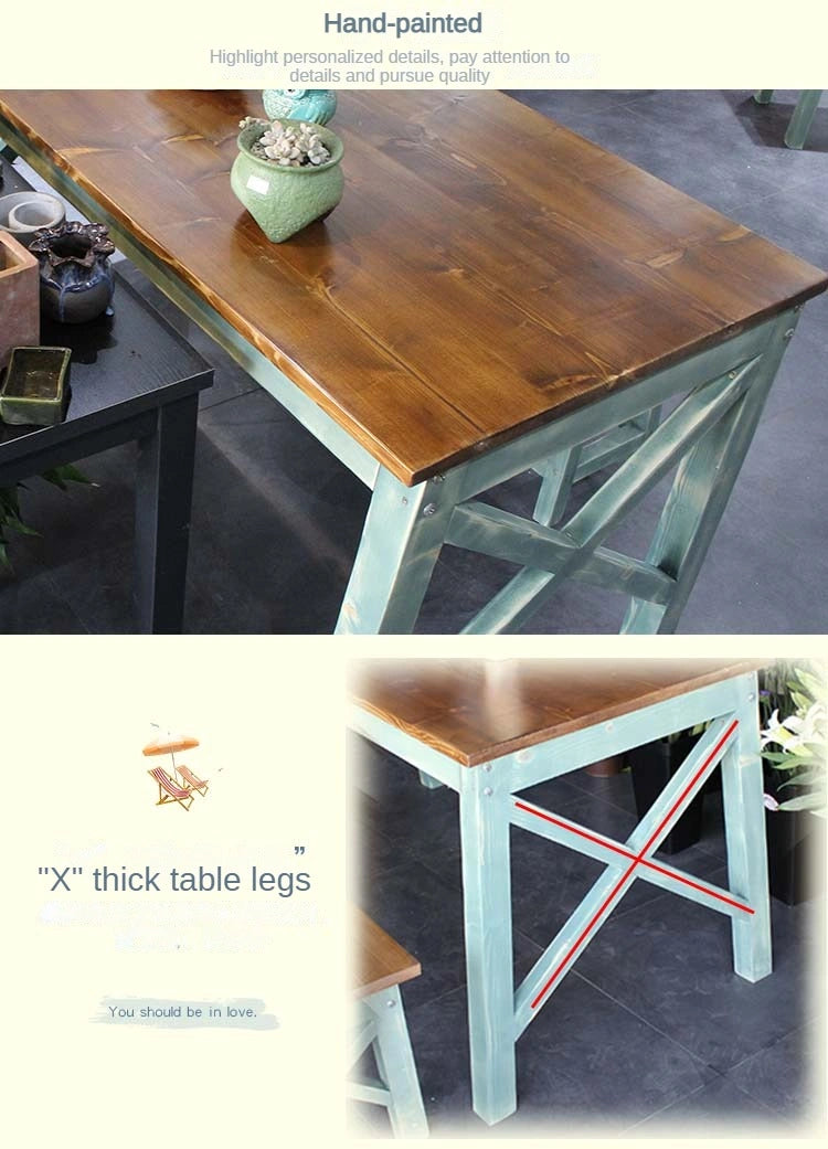 Rustic X Farmhouse Desk Vintage Table_2