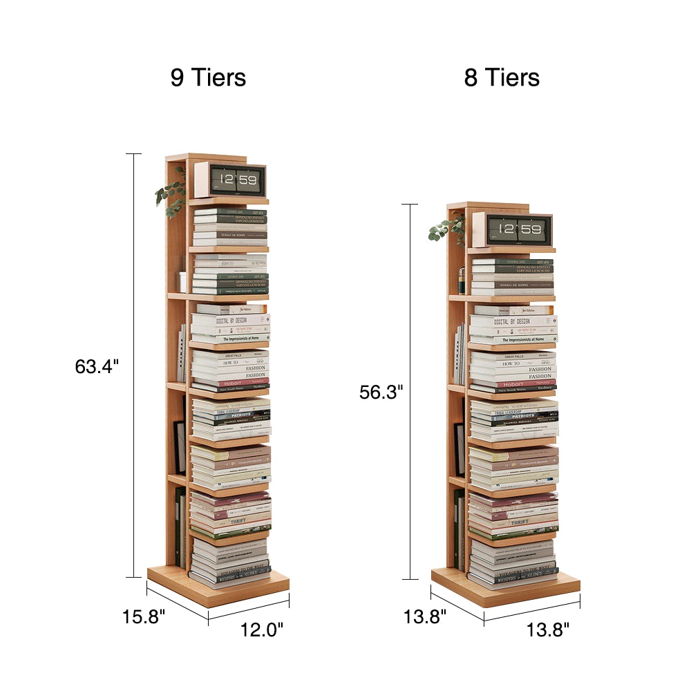 Modern Vertical Invisible Bookshelf Closed Back Bookcase_Size3