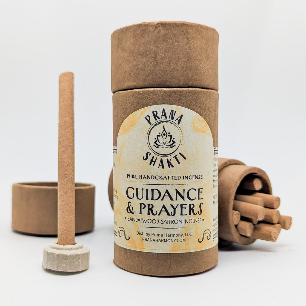 Guidance & Prayers Sandalwood-Saffron Pure Handcrafted Incense