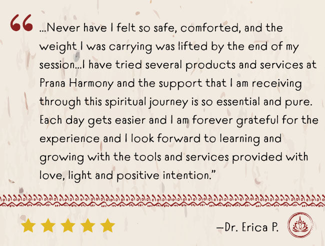 Prana Harmony testimonial from Dr. Erica Pooler