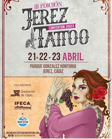 Tattoo artist @laviejatattoo at Jerez Tattoo Convention