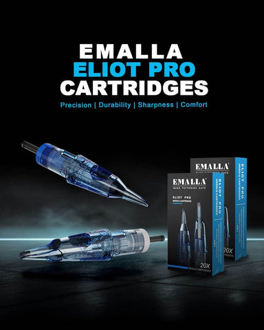 Emalla Eliot Pro Cartridge Needles with precision, durability, sharpness and comfort