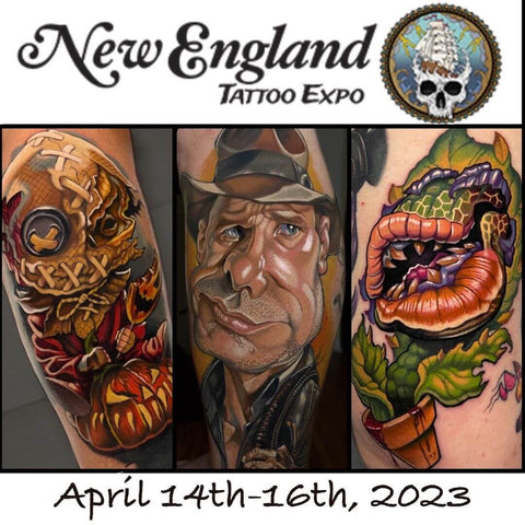 EMALLA's sponsored tattoo artist @nickmitchellhatesyou at New England Tattoo Expo