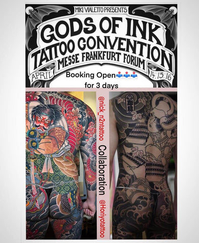 EMALLA's sponsored tattoo artist @nick_n2ntattoo at GODS OF INK TATTOO CONVENTION