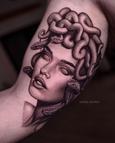 medusa tatoo by daniil.naraev
