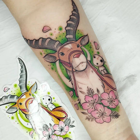 princess mononoke studio ghibli tattoo