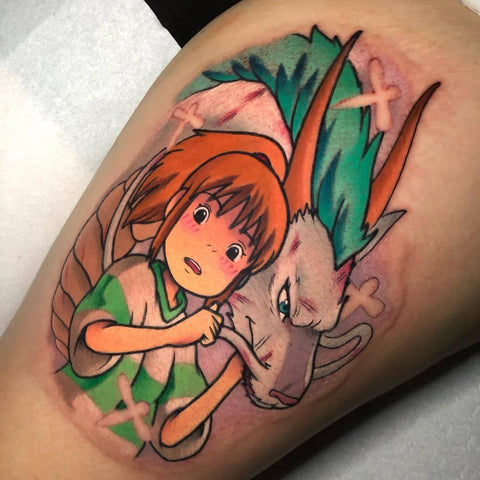 Spirited Away studio ghibli tattoo