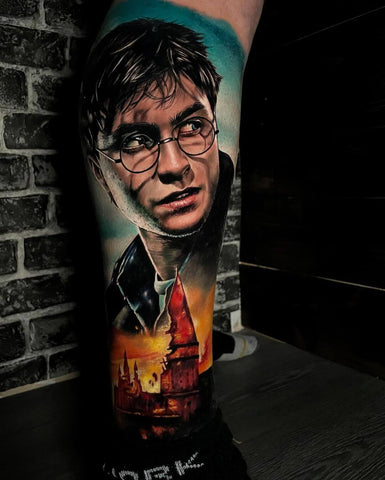 harry potter portrait tattoo