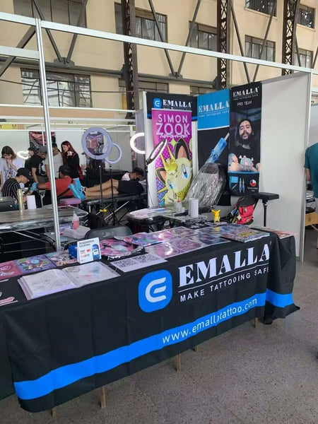 Emalla tattoo brand and Comic Ink Convention in Chile