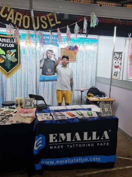 emalla sponsored artist at Leeds Tattoo Expo in the UK