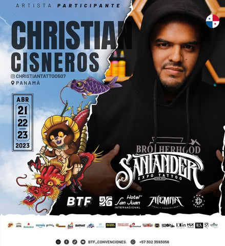 Tattoo aritst @christiantattoo507 at Santander Expo Tattoo