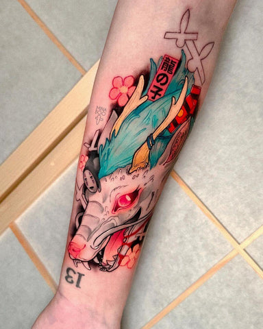 Spirited Away studio ghibli tattoo