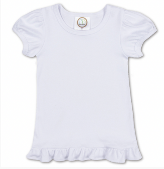 Girl's Monogram Applique Shirt