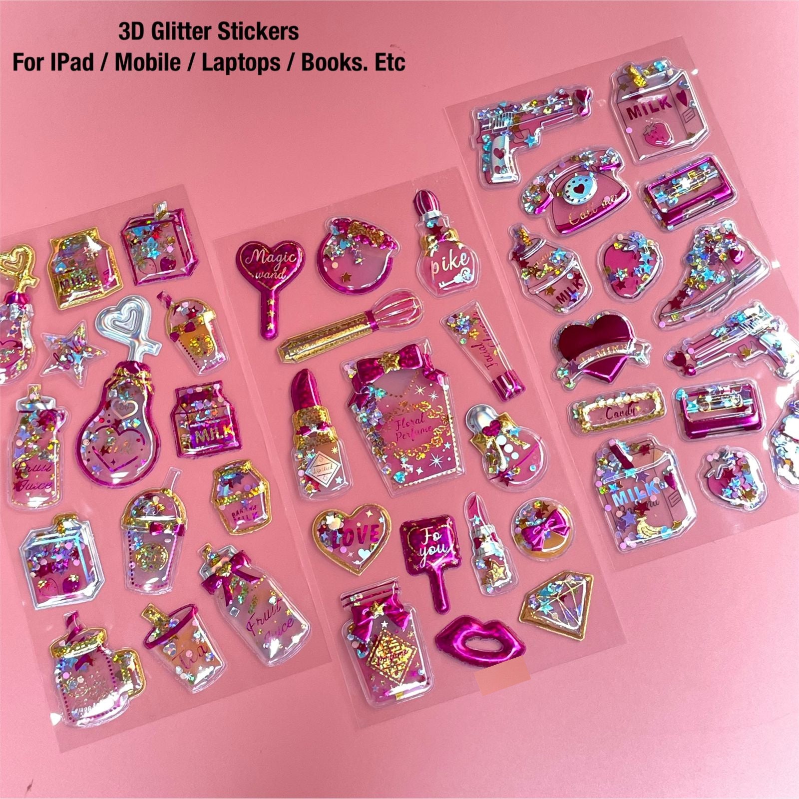 Shining magic 3d stickers( glitter), The Gifts Quest