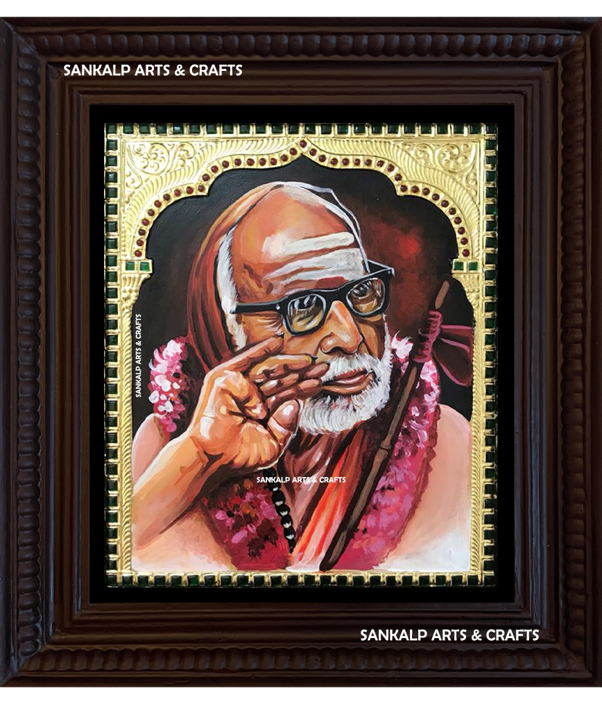 Kanchi Maha Periyava Tanjore paintings – sankalpartsandcrafts