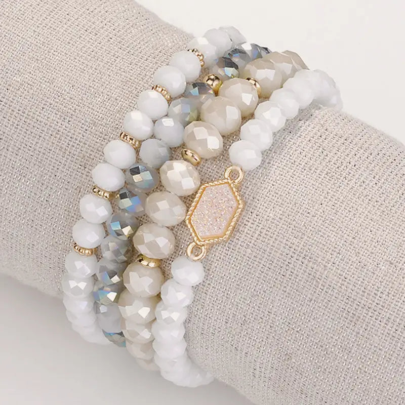 Crystal Resin Cluster Bracelets