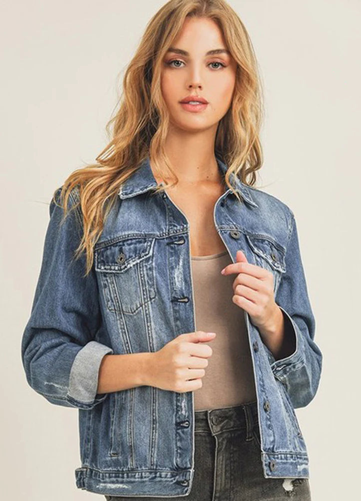 Risen Denim Vintage 90’s Jacket – 22 Palms Boutique