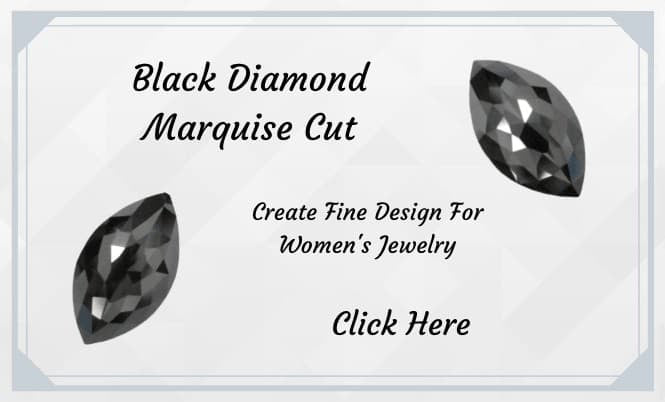 Black Diamonds Marquise Shape