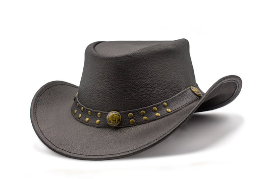 Buy HADZAM Shapeable Western Style Outback Leather Cowboy