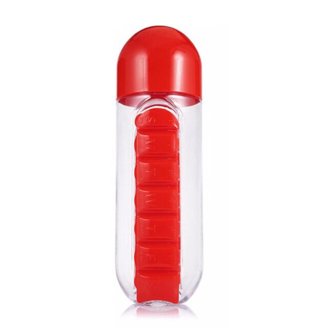 600 ml water bottle with medicine box