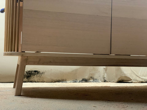 Custom furniture side cabinet tasmanian oak legs