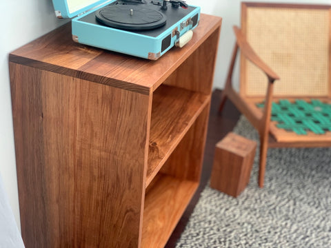 Record player cabinet made from Tasmanian Blackwood