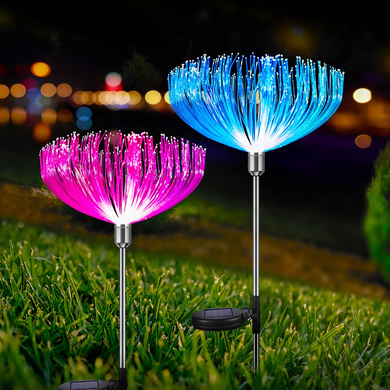 solar garden stake flower lights