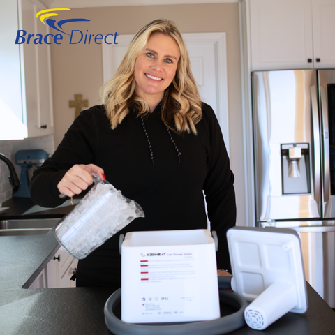 Brittany Jackson, athlete and influencer, promoting Brace Direct products
