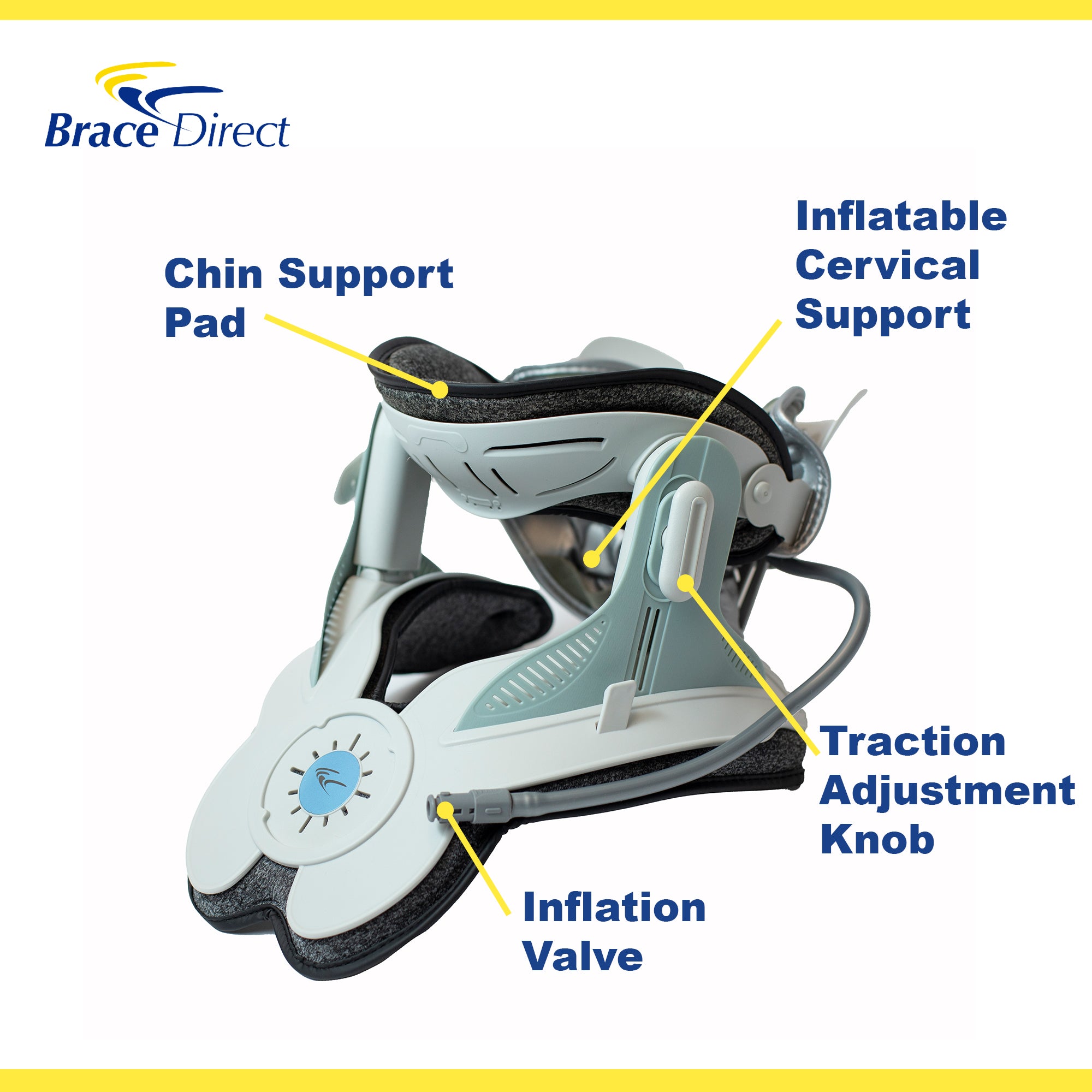 Brace Direct Cervical Neck Traction Unit for Neck Pain Relief and India,  neck stretcher