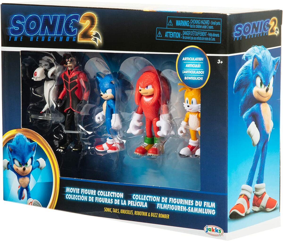 Sonic 2 The Hedgehog 5-pack Figuuripakkaus 6,5cm