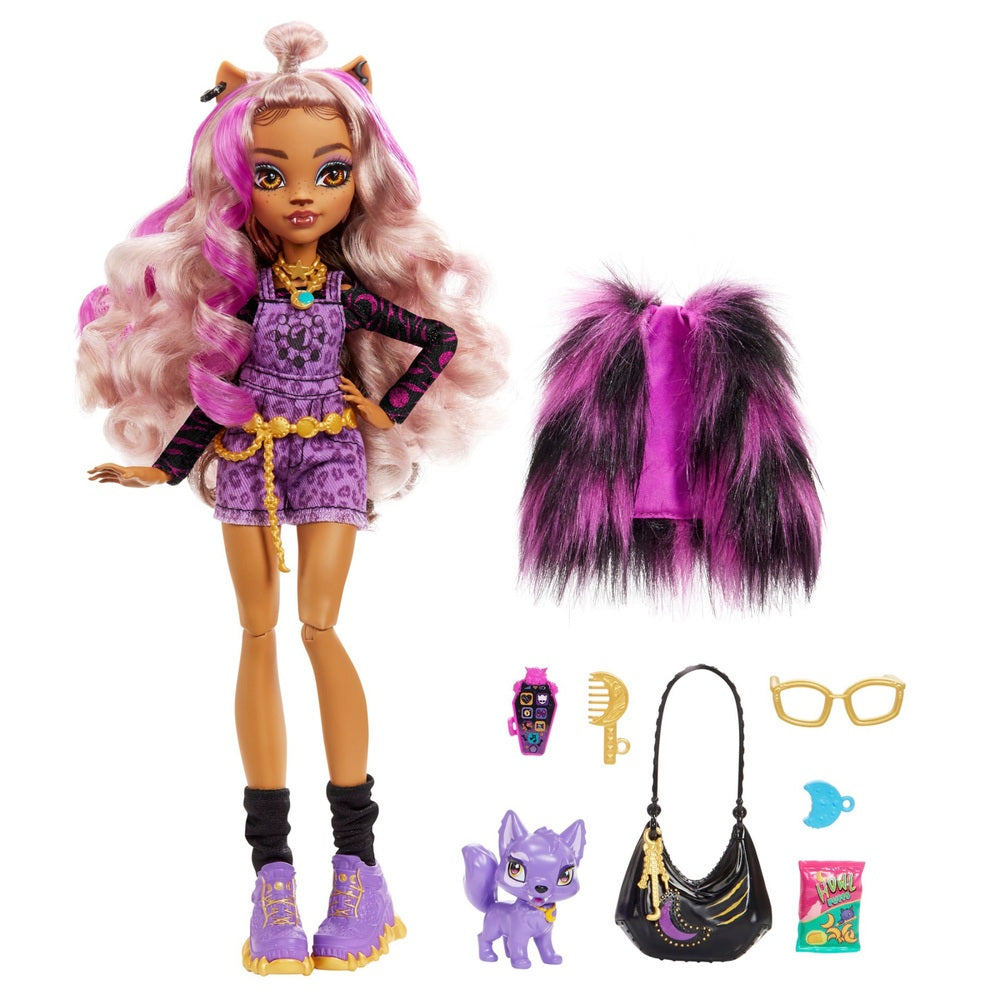 Monster High Clawdeen Wolf ja Tarvikkeita