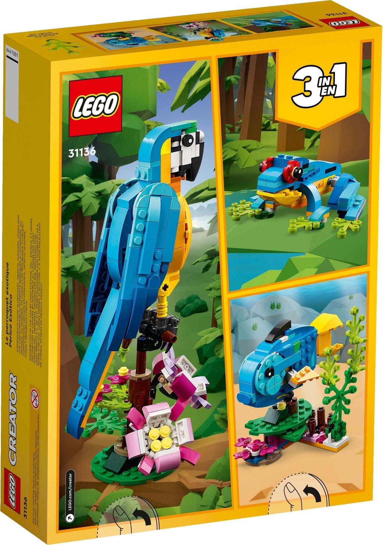 LEGO Creator 31136 Eksoottinen Papukaija