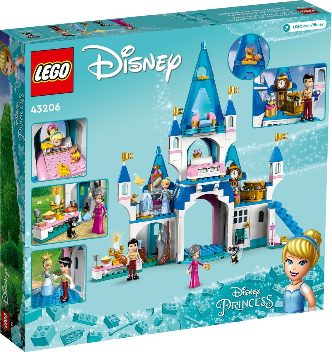 LEGO Disney 43206 Tuhkimon ja Prinssi Uljaan Linna