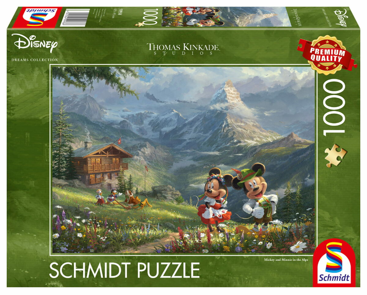 Schmidt Thomas Kinkade 1000 Palan Palapeli Disney, Mikki Ja Minni Alpe