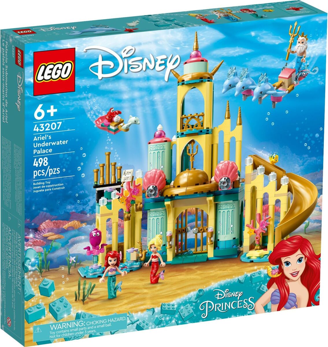 LEGO Disney 43207 Arielin Vedenalainen Linna