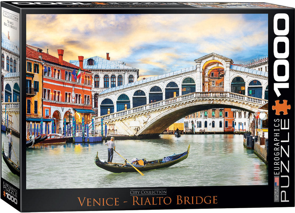 Eurographics Puzzle 1000 Palan Palapeli Venice-Rialto Bridge