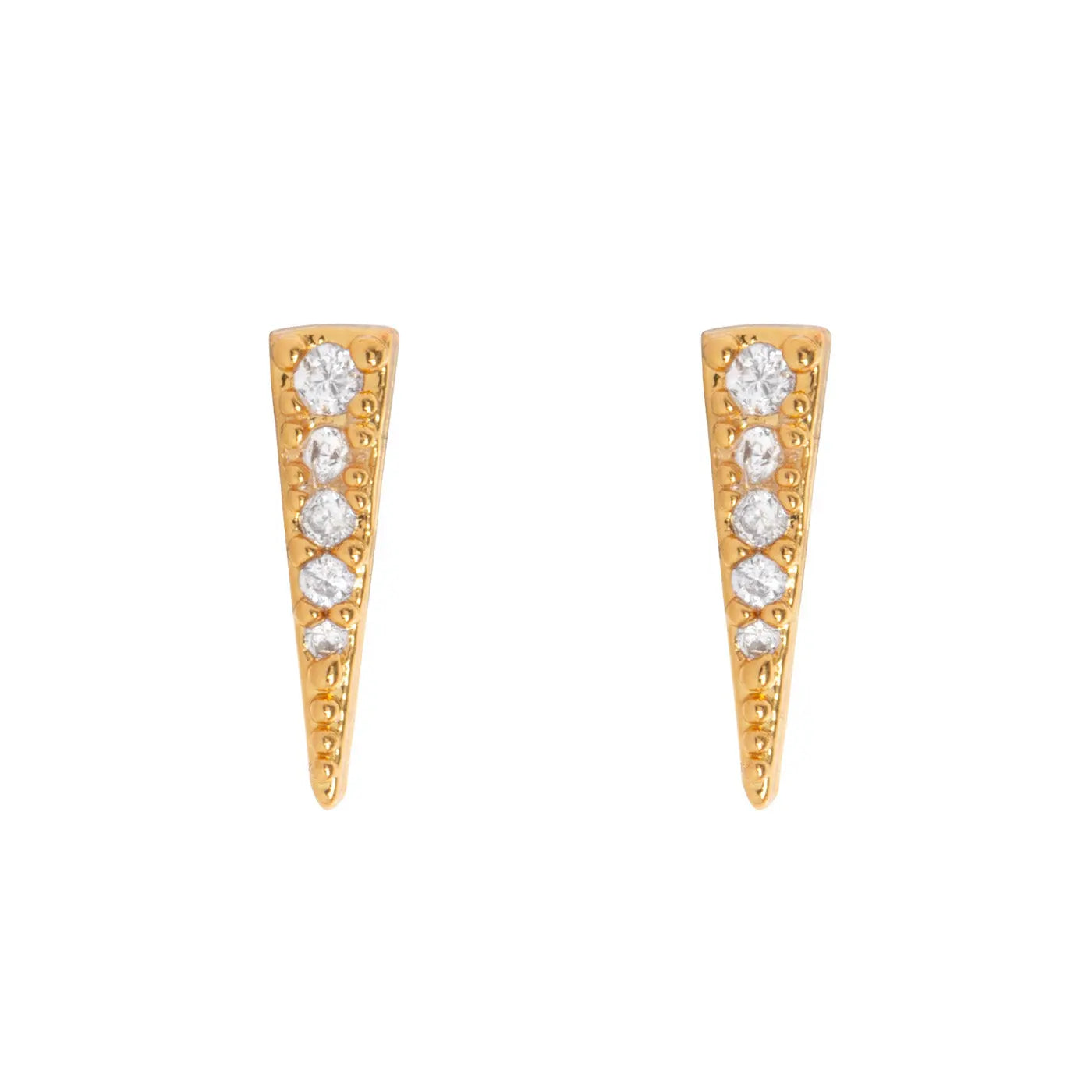 Eliza - Spike Crystal Ear Studs