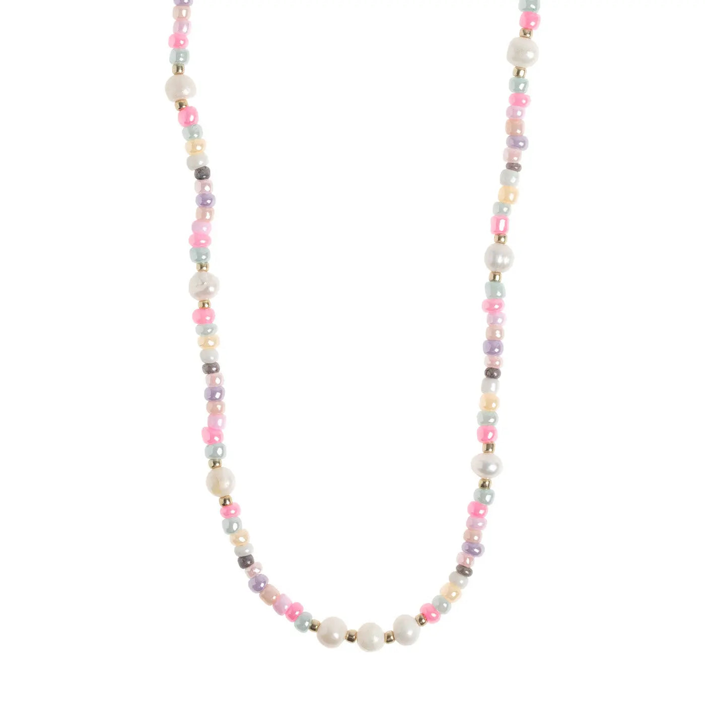 Tess - Pastel Bead and Pearl Necklace