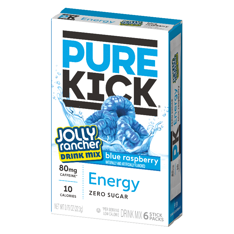 Pure Kick Jolly Rancher Blue Raspberry Energy Singles to Go