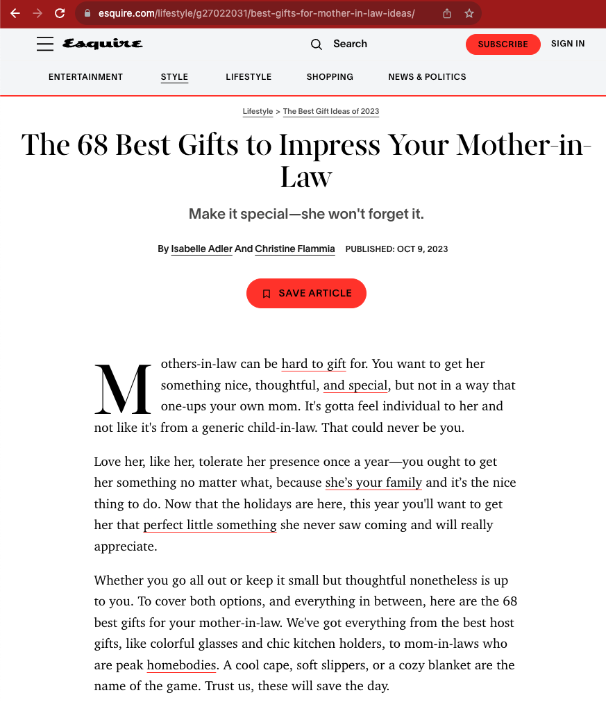 The 68 Best Gifts to Impress Your Mother-in-Law