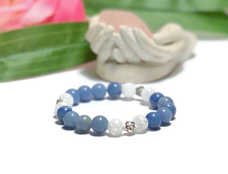 Blue Aventurine healing crystal bracelet