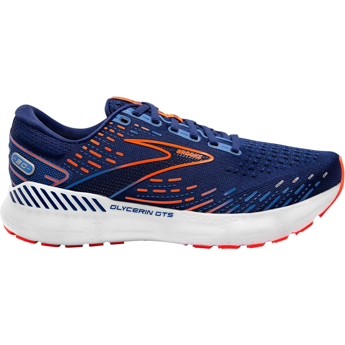 Brooks Glycerin 20 Men's Grey/Chili Oil/Orange