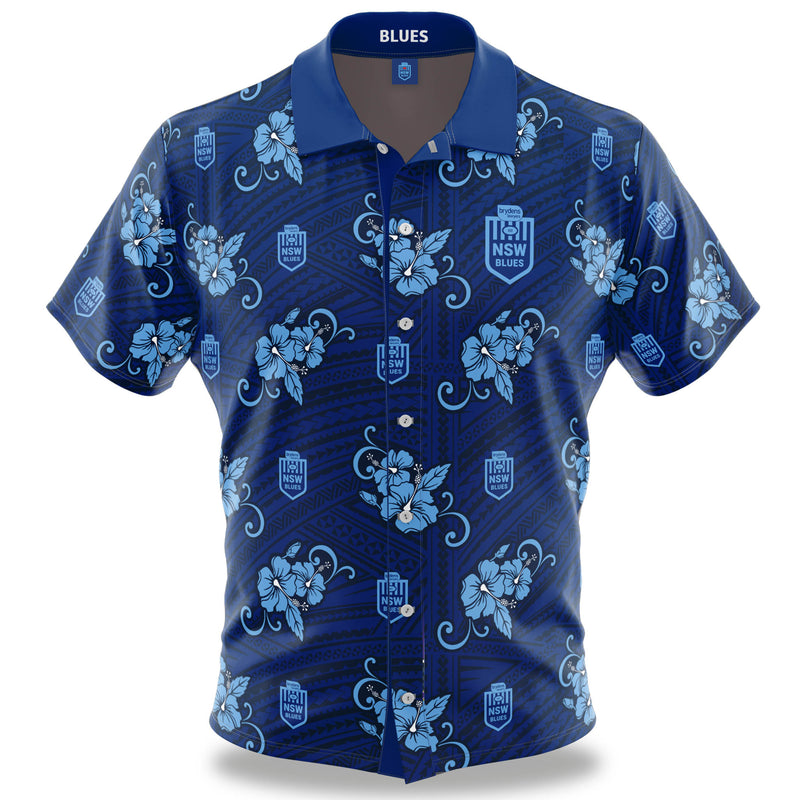 NSW Blues Tribal Button Up Shirt – Ashtabula NZ