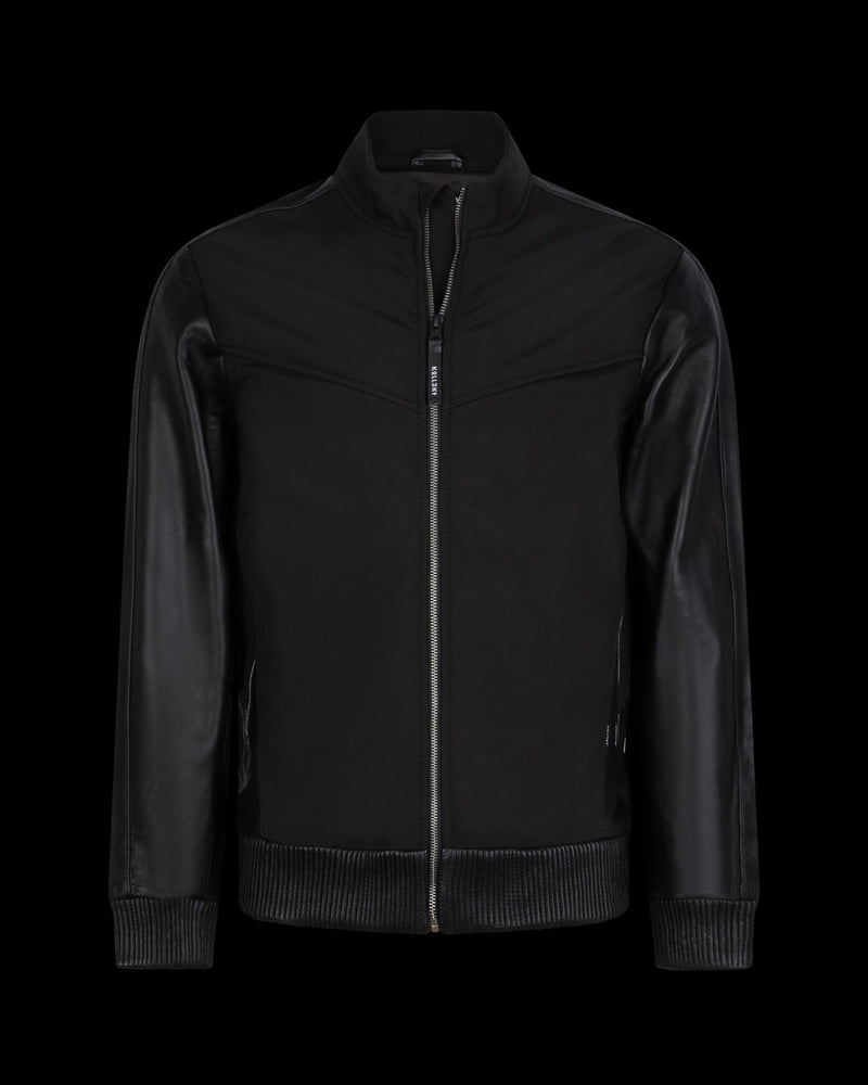 Leather-Softshell Bomber Jacket – KOLL3KT