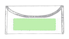 porte document lisboa Zone 1 - Sous le rabat Zone de marquage max: 130 x 30 mm SÉRIGRAPHIE E (maximale 1 couleur) TRANSFERT SÉRIGRAPHIQUE